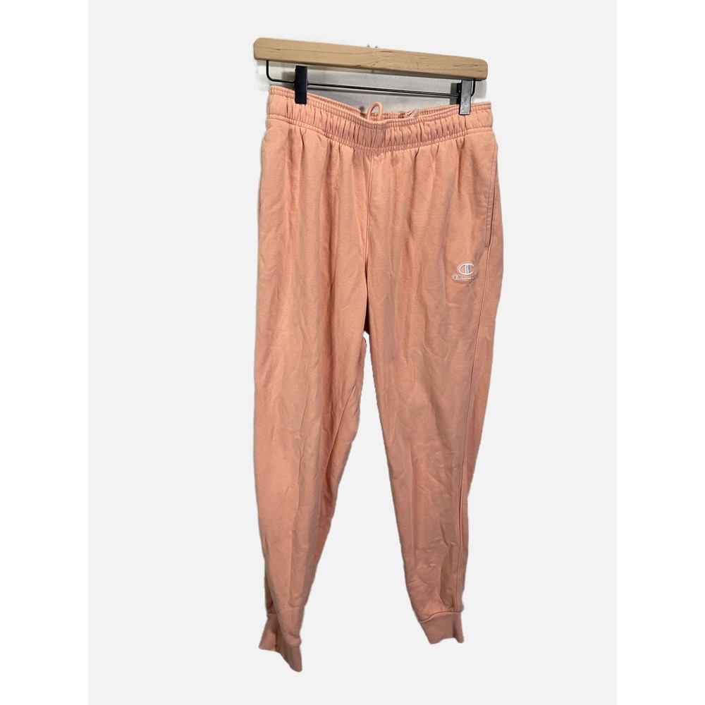 Champion Classic Fleece Joggers Women Medium Pink Sweatpants Athleisure Jogger